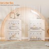 Homhougo Cat Litter Box Enclosure, Cat Litter Cabinet Furniture with Side Table & Storage for  Cats - 4 of 4