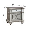 NicBex Nightstand with Drawers,Modern Side Table with Metal Handle,Bedside Table for Bedroom,Living Room - 3 of 4