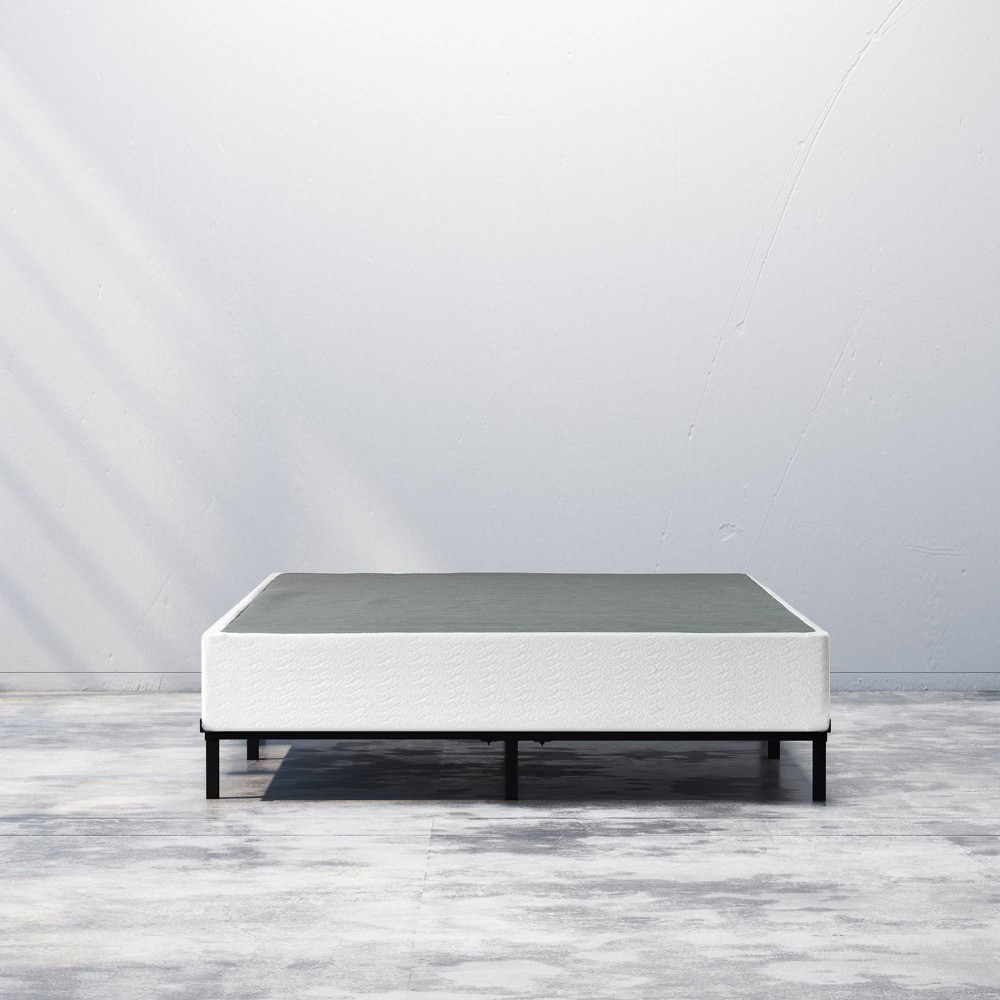 Twin XL 9" Metal Smart Box Spring with Quick Assembly Gray - Zinus: Steel Frame, Polyester Cover, 5-Year Warranty