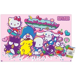 Trends International Hello Kitty and Friends: 24 Tokyo Skate Group Play Unframed Wall Poster Prints - 1 of 4