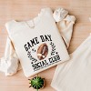 Simply Sage Market Football Game Day Social Club Lightweight Garment Dyed Sweatshirt - 3 of 4