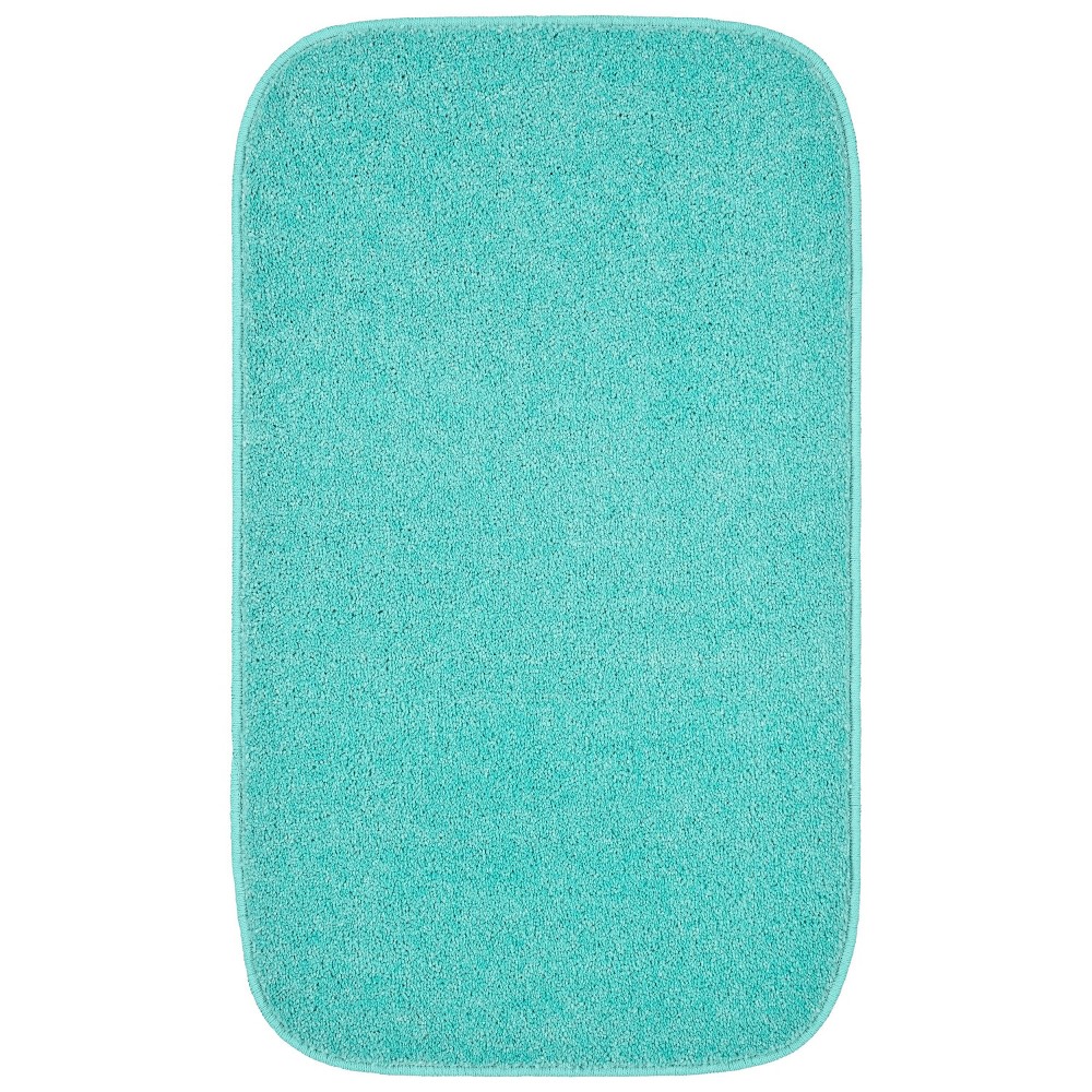 Photos - Bath Mat Garland Rug Gramercy 20"x34" Bath Rug Sea Foam: Non-Slip, Machine Washable