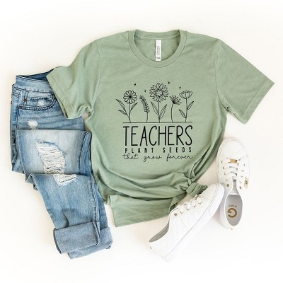 Simply Sage Market Women's Teachers Plant Seeds That Grow Forever Short Sleeve Graphic Tee