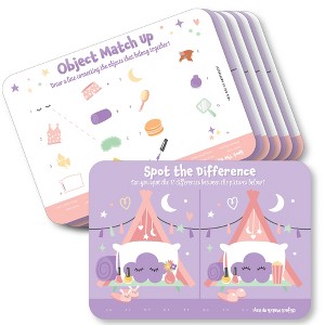 Big Dot of Happiness Pajama Slumber Party - 2-in-1 Girls Sleepover Birthday Party Cards - Activity Duo Games - Set of 20 - 1 of 4