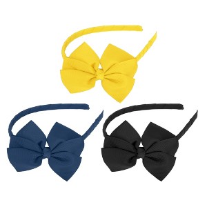 Unique Bargains Non-slip Fashion Bowknot Headband 0.35" Wide 3 Pcs - 1 of 4