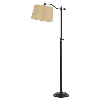 52" x 62.5" Adjustable Height Wilmington Metal Floor Lamp Dark Bronze - Cal Lighting