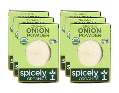 Spicely Organics - Organic Onion Powder - Case of 6/.4 oz
