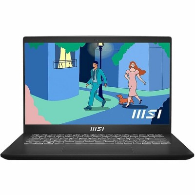 MSI Modern 14, Laptop, Classic Black, 14 In, 60Hz, Ryzen 7 7730U, UMA Graphics, 16 GB Memory, 512 GB SSD, Windows 11 Pro, 3 Year Warranty (MOD1413261)