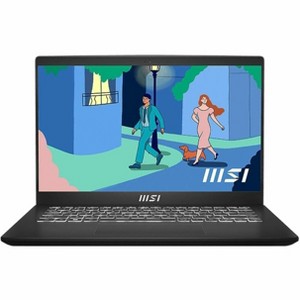MSI Modern 14, Laptop, Classic Black, 14 In, 60Hz, Ryzen 7 7730U, UMA Graphics, 16 GB Memory, 512 GB SSD, Windows 11 Pro, 3 Year Warranty (MOD1413261) - 1 of 4