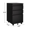 3-Drawer Mobile File Cabinet with Lock Keys | Under Desk Lateral Storage Fits Legal Letter A4 | Adjustable Shelf, Easy Assembly Office Home Workspace - 2 of 4