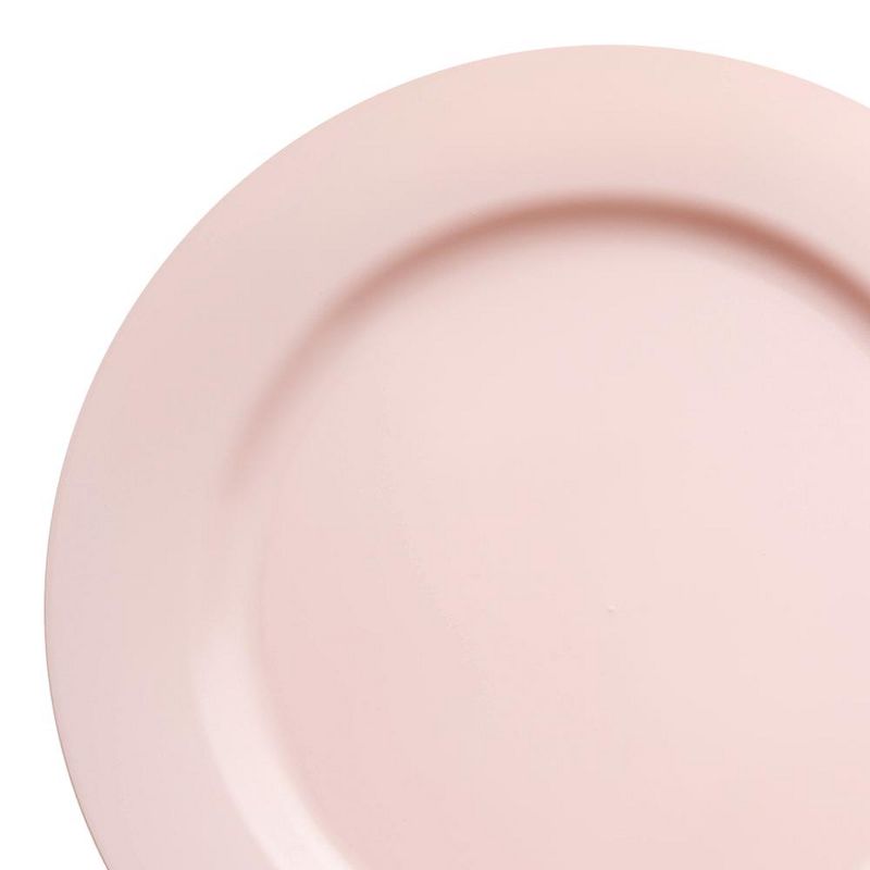 Smarty Had A Party 7.5" Matte Pink Round Disposable Plastic Appetizer/Salad Plates (120 Plates), 2 of 8