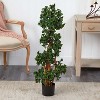 HomeStock  3.5 ft. Artificial Tree in Pot for Indoor/Outdoor - 4 of 4