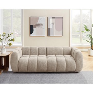 VANOMi 88.98’’ Modern Boucle Upholstered Sofa Couch - 1 of 4