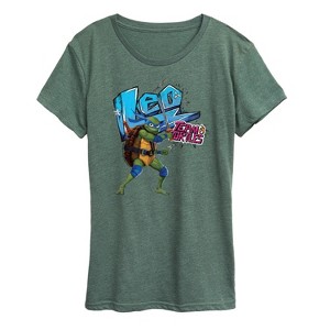 Women's - Teenage Mutant Ninja Turtles - Leonardo AKA Leo Short Sleeve Graphic T-Shirt - 1 of 4