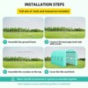Portable Walking In Tunnel Tent, Bottom Widening Design, 2 Full-Opening Roller Zippered Door & 8 Screen Windows, Greenhouses for Outdoors - 3 of 4