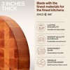 John Boos Boos Block CCB Series Round Large Reversible Wood Chopping Board, 3-Inch Thickness, 18" x 18" x 3" - 3 of 4