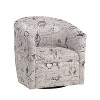 Comfort Pointe Beach Harbor Swivel Accent Chair: Upholstered, No Assembly, Coastal Design - 2 of 4