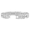 Pompeii3 Men's Polished Steel Wired 9mm Flexible Link 8 " Bracelet - 2 of 3