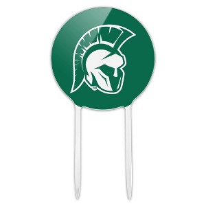 Illinois Wesleyan University Primary Logo Acrylic Cake Topper Party Decoration for Wedding Anniversary Birthday Graduation - 1 of 4