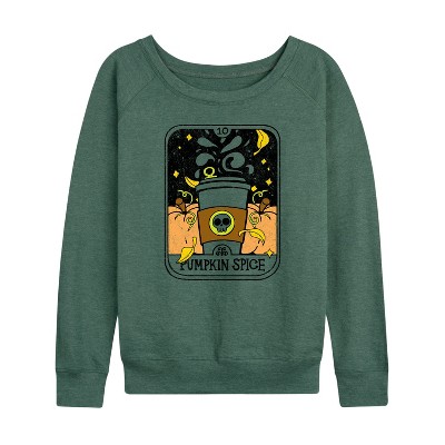 Women's - Instant Message - Fall Lightweight French Terry Wide Neck Long Sleeve Shirt