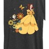 Women's - Disney Princess - Belle And Chip Flower Power Short Sleeve Graphic T-Shirt - image 2 of 4