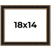 PosterPalooza | Ornate Brown Picture Frame - UV Acrylic, Backing Board, Hanging Hardware Included - 2 of 4