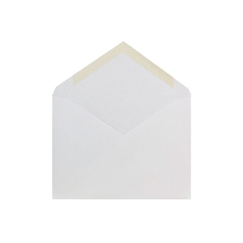JAM Paper A6 Invitation Envelopes with V-Flap 4.75 x 6.5 White 25/Pack J0567, 2 of 5