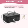 Unique Bargains Mini Safe Box with Metal Key Lock for Cash Watches 2 Pcs - 2 of 4