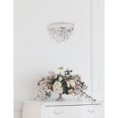Primo 12" Chrome Wall Sconce with Royal Cut Crystal