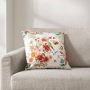 18"x18" Carina Printed Velvet Square Throw Pillow Gold/White - Crescent & Starlight: Reversible, Indoor, Zippered - 2 of 4