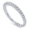 Pompeii3 1/4ct Diamond Braided Wedding Ring 14K White Gold - 2 of 4