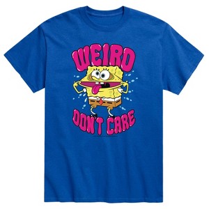 Men's - SpongeBob SquarePants - Weird Don't Care Short Sleeve Graphic T-Shirt - 1 of 4