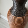 Floor Standing Vases Set of 3, PVC Decorative Floor Vase, 27/23/19 Inch Oversized Flower Vases for Fireplace Office, Hallway Standing Vases Brown - 3 of 4