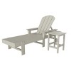WestinTrends Malibu 2 Piece Adirondack Poly Reclining Chaise Lounge With Arms & Wheels - 3 of 4
