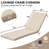Crestlive Products Patio Outdoor Chaise Lounge Cushion Beige 2 PC - 2 of 4