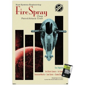 Trends International Star Wars: Moving At Lightspeed - Firespray Unframed Wall Poster Prints - 1 of 4