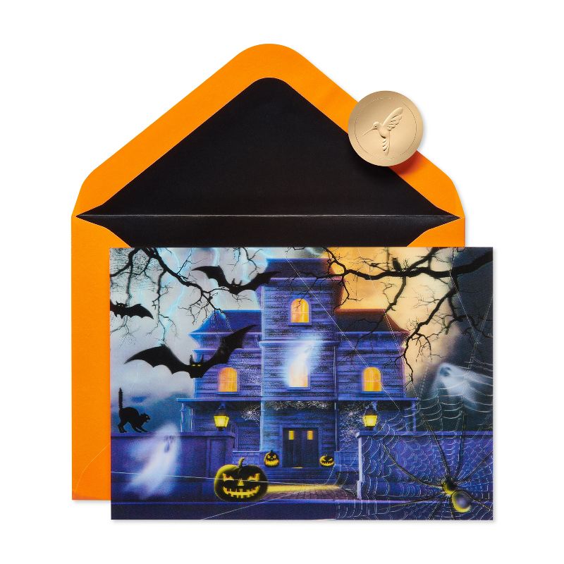 Halloween Cards Lenticular Haunted House - PAPYRUS, 4 of 6