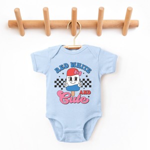 The Juniper Shop Red White And Cute Popsicle Baby Short Sleeve Bodysuit - 1 of 4