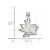 Black Bow Jewelry 10k White Gold San Jose Sharks NHL Small Pendant - 2 of 3