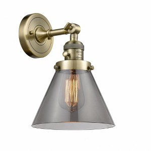 Cone - 1 Light Wall Sconce In Industrial Style-10 Inches Tall and 8 Inches Wide - 1 of 1
