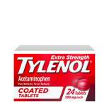 Tylenol Extra Strength Coated Tablets - Acetaminophen - 24ct