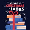 Junior's Design By Humans Christmas books By ArtStyleAlice T-Shirt - 2 of 3