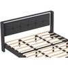 coucheta Queen Size Bed Frame Upholstered Platform with Headboard and Strong Wooden Slats,Non-Slip and Noise-Free,No Box Spring Needed, Easy Assembly - 3 of 4
