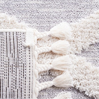 Marrakesh Gray and Ivory Wool Runner Rug