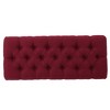 Sapphtopaz Classic Upholstered Ottoman Bench, Button-Tufted Diamond Stitching Accent Stools, Entryway Benches with Half-Circle Birch Wood Legs - 2 of 4
