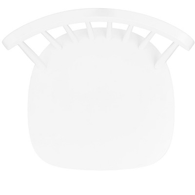 White Rubberwood Windsor Counter Stools Set of 2