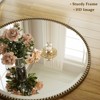 BEAUTYPEAK Beaded Round Wall Mirror Decorative Vanity Bathroom Mirror with Resin Frame - 4 of 4