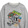 Boys' - The Mandalorian - Mando Grogu Stickers Long Sleeve Graphic T-Shirt - 2 of 4