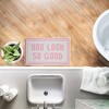 Stupell Industries Baby Pink You Look So Good Printed Plush Bathroom Floor Mat, design by Lettered and Lined - 3 of 4