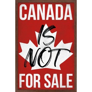 Trends International Canada Is Not For Sale Framed Wall Poster Prints - 1 of 4